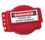 Brady® Red Polypropylene Lockout Device "DANGER LOCKED OUT DO NOT OPERATE"