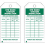 Brady® 5 3/4" X 3" Green/White Heavy-Duty Polyester Scaffold Inspection Tag (10 Per Pack) "DATE___BY___DATE___BY___"