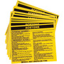 Brady® 3 3/4" X 4 1/2" Black/Yellow Permanent Acrylic Vinyl Label (25 Per Pack) "ACETONE"