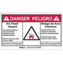 Brady® 5" X 3 1/2" Black/Red/White Permanent Acrylic Polyester Label (5 Per Pack) "ARC FLASH HAZARD DO NOT OPERATE CONTROLS OR OPEN COVERS WITHOUT APPROPRIATE PERSONAL PROTECTION EQUIPMENT. FAILURE TO COMPLY MAY RESULT IN INJURY OR DEATH…"