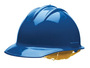 Bullard® Blue HDPE Cap Style Hard Hat With Ratchet/6 Point Ratchet Suspension