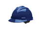 Bullard® Blue HDPE Cap Style Hard Hat With Ratchet/4 Point Ratchet Suspension