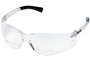 MCR Safety® BearKat® Magnifier 2 Diopter Wrap-Around Clear Safety Glasses With Clear Anti-Scratch Lens
