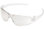 Crews Checkmate® Silver Safety Glasses With Clear Mirror/Anti-Scratch/Indoor/Outdoor Lens
