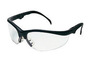 Crews Klondike® Plus Black Safety Glasses With Clear Anti-Fog/Anti-Scratch Lens
