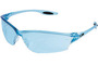 Crews Law® 2 Blue Safety Glasses With Blue Anti-Scratch Lens
