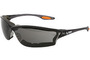 Crews Law® 3 Gray Safety Glasses With Gray Anti-Fog/Anti-Scratch Lens