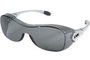 MCR Safety® Law® Over-The-Glasses Dielectric Gray Safety Glasses With Gray Anti-Fog/Anti-Scratch Lens