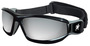 Crews Reaper™ Dust Impact Goggles With Black Foam Lined Frame And Silver Mirror Anti-Fog Hard Coat Lens