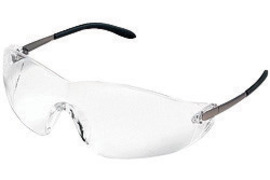 Crews Blackjack® Clear Safety Glasses With Clear Anti-Fog/Anti-Scratch Lens