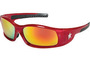 Crews Swagger® Red Safety Glasses With Red Mirror/Anti-Scratch Lens