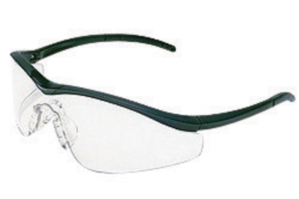 Crews Triwear Nylon Safety Glasses with Steel Fram 