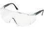 Crews Tacoma® Black Safety Glasses With Clear Anti-Scratch Lens