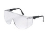 Crews Tacoma® Black Safety Glasses With Clear Anti-Fog/Anti-Scratch Lens