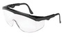 Crews Tomahawk® Black Safety Glasses With Clear Anti-Fog/Anti-Scratch Lens