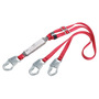 3M™ DBI-SALA® 6' PROTECTA® PRO™ Pack 1" Polyester Web Twin-Leg 100% Tie-Off Shock-Absorbing Adjustable Lanyard With Self-Locking Snap Hook At Each End