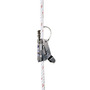 3M™ DBI-SALA® Mobile Aluminum And Stainless Steel Rope Grab With 3' EZ Stop II Shock Absorbing Lanyard (For Use With 3/4