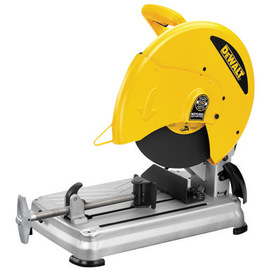 Saws A DEWALT chop saw over a solid white background.