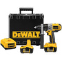 DEWALT® XRP™ 18 V Lithium-Ion 500/1250/2000 RPM Cordless Drill/Driver Kit With 1/2