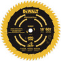 DEWALT® 10" X 5/8" X .071" 6000 RPM 80 Teeth ATB Grind Carbide Tipped Cross Cutting Precision Trim Circular Saw Blade