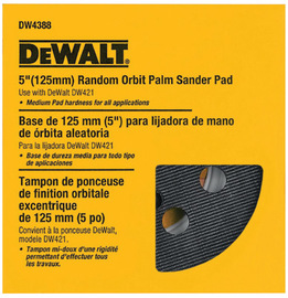 DEWALT® 5" Rubber Sanding Pad