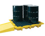 Eagle 58 1/2" X 58 1/2" X 7 3/4" Yellow HDPE Containment Pallet