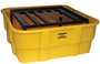 Eagle 67" X 67" X 26" Yellow HDPE IBC Spill Containment Unit