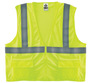 Ergodyne Large/X-Large Green GloWear® 8220Z Polyester Mesh Vest