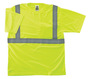 Ergodyne X-Large Green GloWear® 8289 Polyester Shirt/T-Shirt