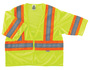 Ergodyne 2X/3X Green GloWear® 8330Z Polyester Mesh Vest