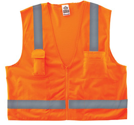 Ergodyne Large - X-Large Orange GloWear® 8249Z Polyester Mesh Vest