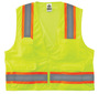 Ergodyne 2X/3X Green GloWear® 8248Z Polyester/Polyester Mesh Vest