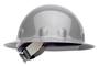 Honeywell Gray Fibre-Metal® E-1 Thermoplastic Full Brim Hard Hat With 8 Point Ratchet Suspension