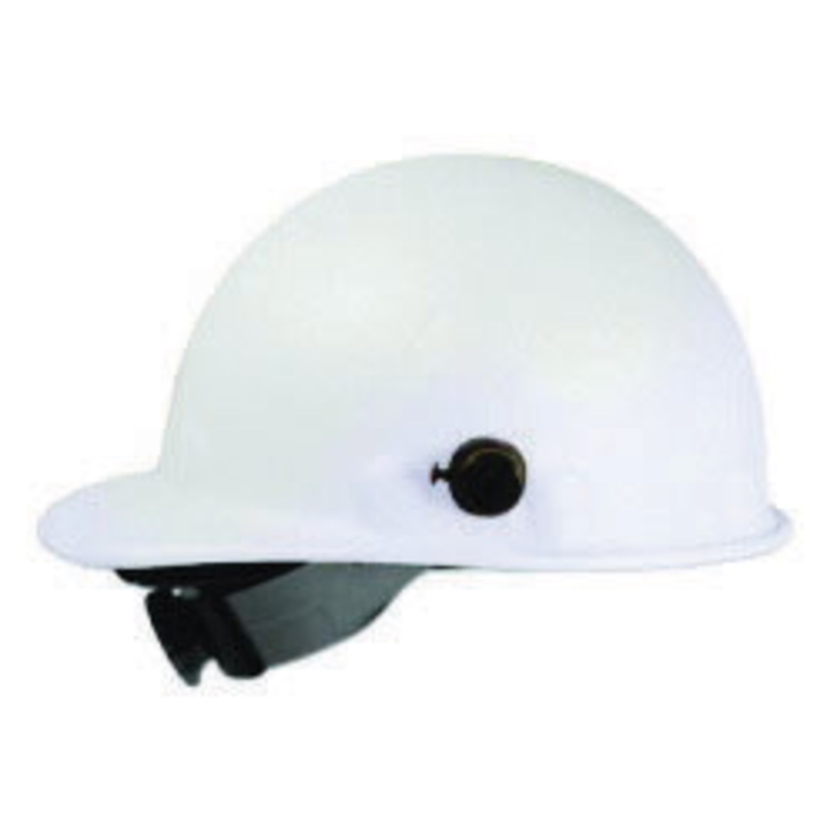 Fibre-Metal by Honeywell P2AQSW01A000 Super Eight Swing Strap Fiber Glass Cap Style Hard Hat with Quick-Lok White 