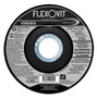 Flexovit® 4 1/2" X 1/4" X 5/8" - 11 SPECIALIST® ALUMINUM 24 Grit Aluminum Oxide Grain Reinforced Type 27 Spin-On Depressed Center Grinding Wheel