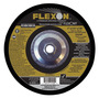 Flexovit® 7" X 1/4" X 7/8" FLEXON® 24 Grit Zirconia Alumina Grain Reinforced Type 27 Depressed Center Grinding Wheel