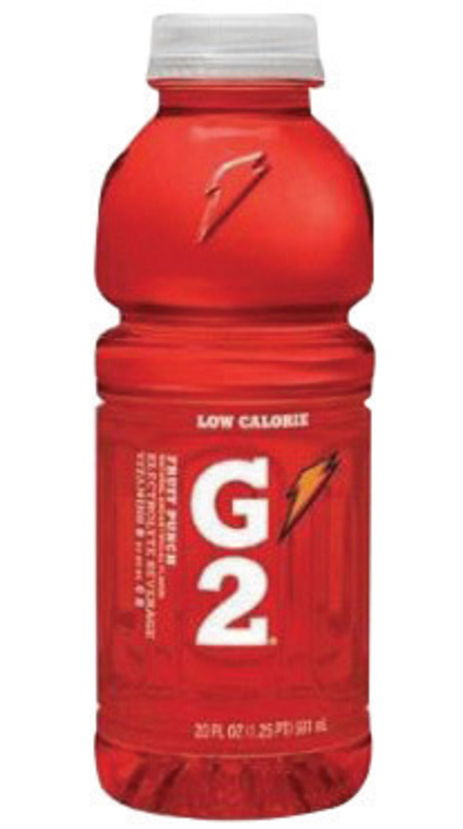 Gatorade 20405 20 oz G2 Fruit Punch Wide Mouth Bottles