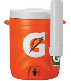 Gatorade® 10 Gallon Orange And White Dispenser Cooler With Fast Flow Faucet And Handles