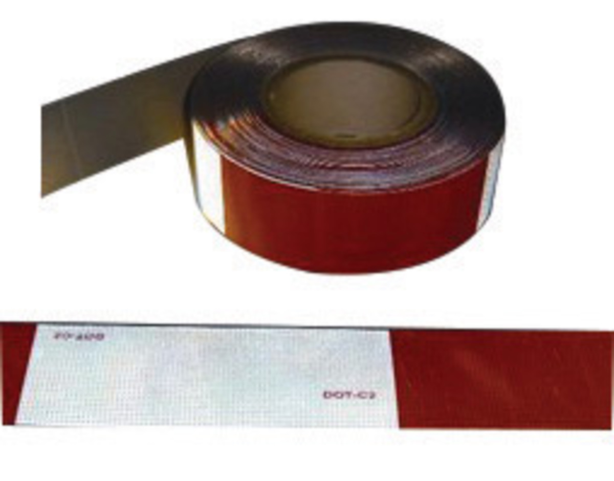 Airgas - H29KPT-2RW - Harris Industries 2 X 50 yd Red/White Reflective  Marking Tape