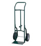 Harper™ Series 52D 600 lb Industrial Hand Truck With 10" X 2 1/2" Offset Poly Hub Solid Rubber Wheels, Continuous Handle, 8" X 14" Base Plate And Chime Hook