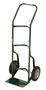 Harper™ Series 700 Cylinder Hand Truck With 10" X 2 1/2" Offset Poly Hub Solid Rubber Wheels, Continuous Handle And 7" X 24" Base Plate (For Medium To Large Cylinders)