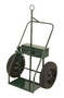 Harper™ Series 900 Heavy Duty Dual Cylinder Cart With 21" X 4" Pneumatic Roller Wheel, Dual Handle, 13" X 24" Base Plate, Lock-Top Tool Box, Center Tow Ring, 4 Bolt-Hub Axle And Fire Barrier