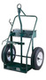 Harper™ Series 950 Extra Heavy Duty Cylinder Truck With 21" X 4" Pneumatic Tubeless Wheels, Continuous Handle, 13" X 24" Base Plate And Lift Ring (For Large Cylinders)