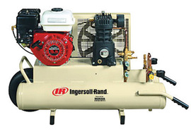 Ingersoll Rand Model SS3J5.5GH-WB 5.5 hp 11.8 CFM 135 PSI Portable Single-Stage Reciprocating Twin Tank Air Compressor With 8 Gallon Horizontal Tank And Honda Engine
