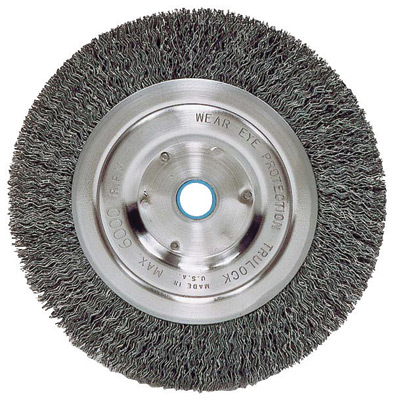 2 6" Wire Wheel Brushes Crimped Carbon Steel 5/8" Arbor Hole Bench Grinder