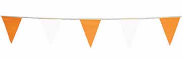 100 Pack of 40 Cortina Safety Products 03-404 Pennant Vinyl 100' Orange/White 