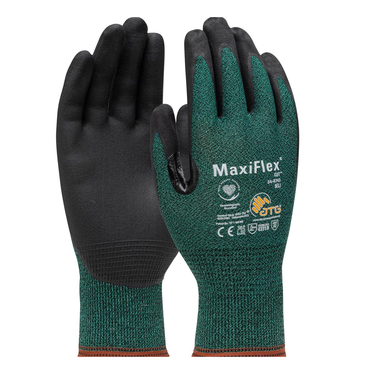 Grease Monkey L Nitrile Coated Red Gloves - Miller Industrial