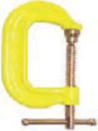 Bessey® 8" Hi-Viz Yellow Drop Forged Steel C-Clamp With Copper Coated Spindle