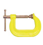 Bessey® 12" Hi-Viz Yellow Drop Forged Steel C-Clamp With Copper Coated Spindle