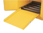 Justrite® 28" X 24 1/2" Yellow Steel Drum Cabinet Ramp